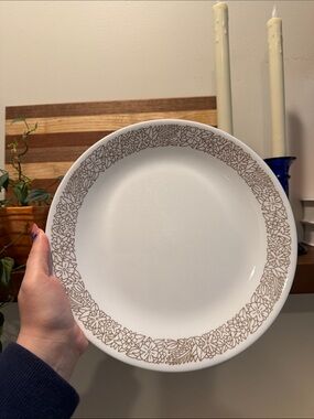 🍂 Vintage Corelle Woodland Brown Floral Dinner Plate 10” Replacement Piece